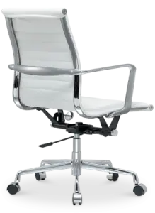 Artson Vergaderset Eiken 280×90 + 6× CD 117 Wit Leer