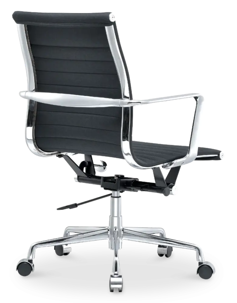 Artson Vergaderset Walnoot 280×90 + 6× CD 117 Zwart Leer