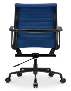 Cavel CD 117 Bureaustoel Blauw Linnen | Zwart Frame