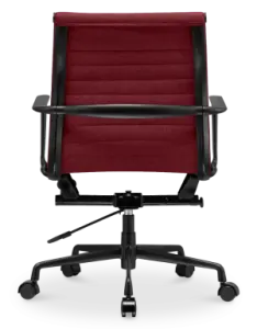 Cavel CD 117 Bureaustoel Rood Linnen | Zwart Frame