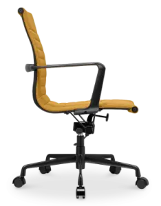 Cavel CD 117 Bureaustoel Oker Linnen | Zwart Frame