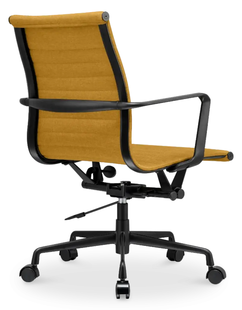 Cavel CD 117 Bureaustoel Oker Linnen | Zwart Frame