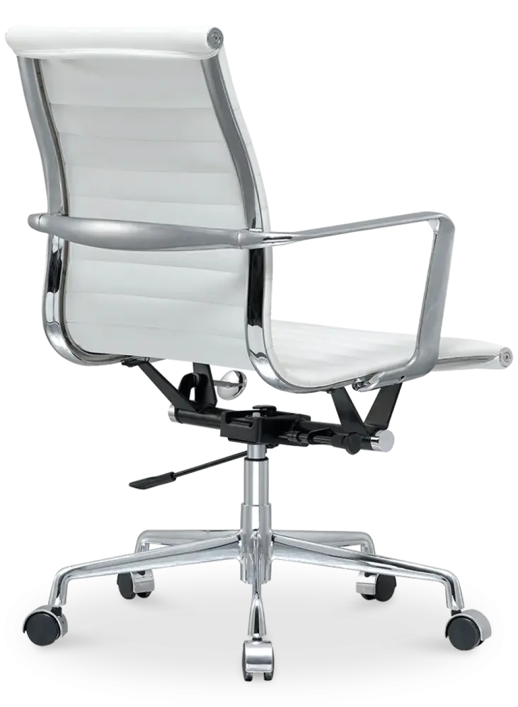 Cavel CD 117 Bureaustoel Wit Leer