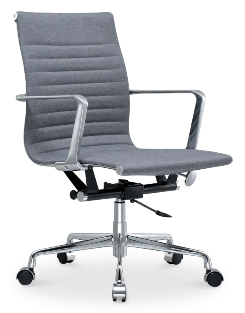Cavel CD 117 Bureaustoel Grijs Linnen