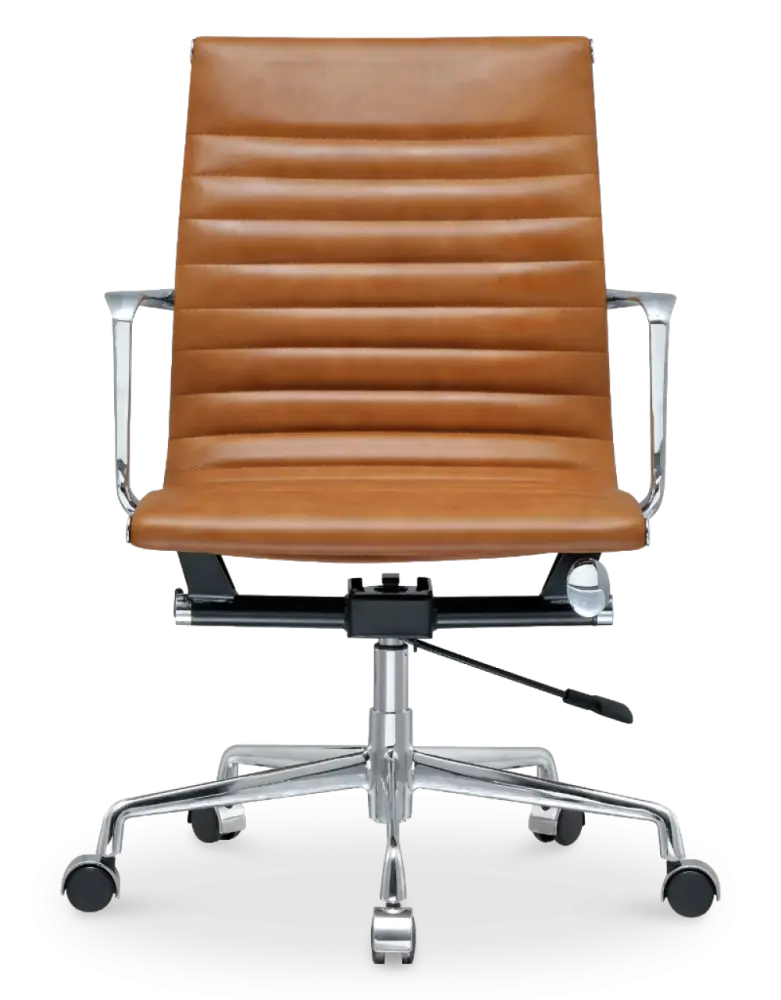 Cavel CD 117 Bureaustoel Cognac Leer Cavel CD 117 Bureaustoel Cognac Leer