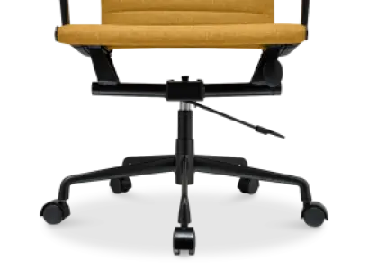 Cavel CD 119 Bureaustoel Oker Linnen | Zwart Frame
