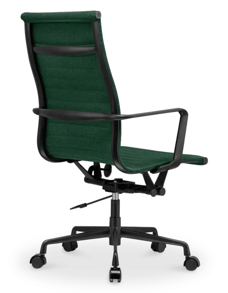 Cavel CD 119 Bureaustoel Groen Linnen | Zwart Frame