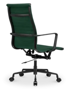 Cavel CD 119 Bureaustoel Groen Linnen | Zwart Frame