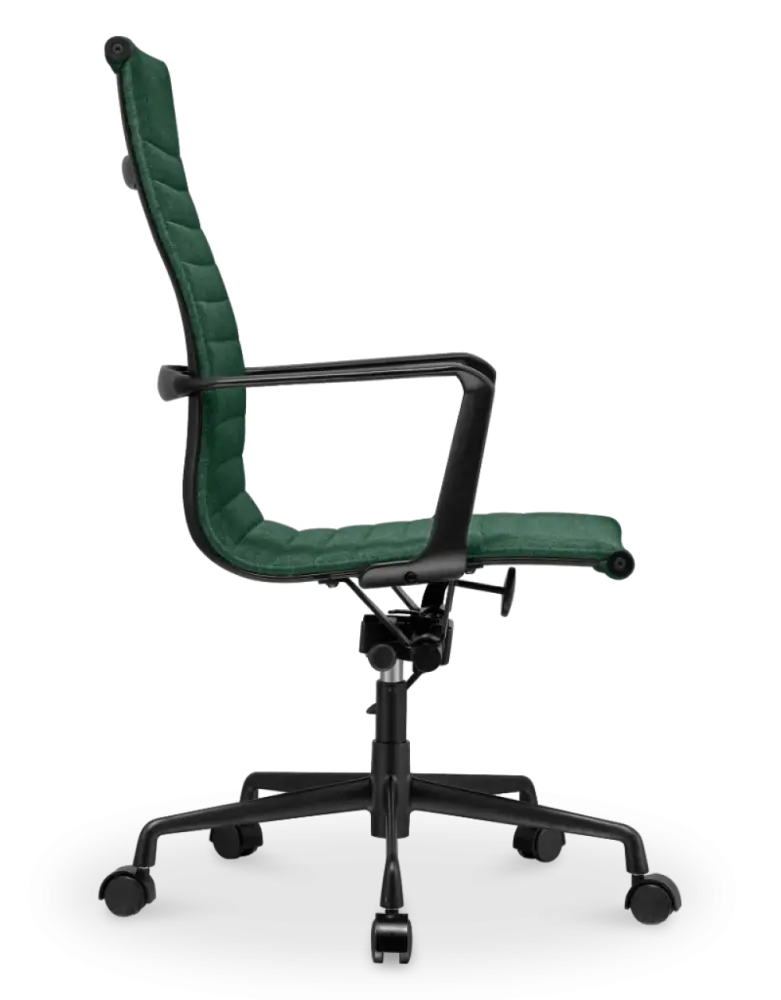 Cavel CD 119 Bureaustoel Groen Linnen | Zwart Frame