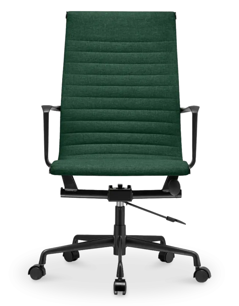 Cavel CD 119 Bureaustoel Groen Linnen | Zwart Frame