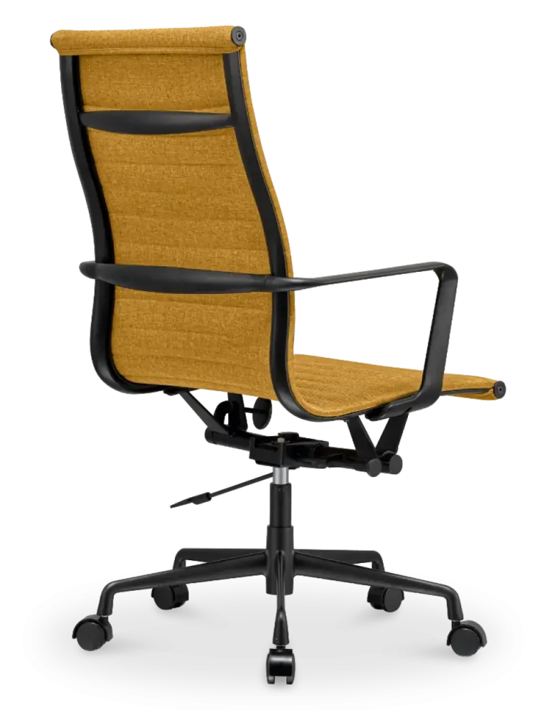 Cavel CD 119 Bureaustoel Oker Linnen | Zwart Frame