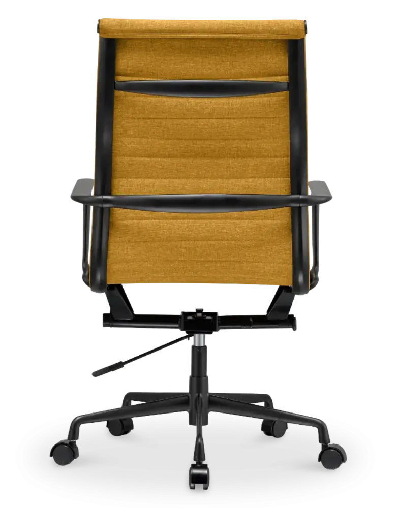 Cavel CD 119 Bureaustoel Oker Linnen | Zwart Frame