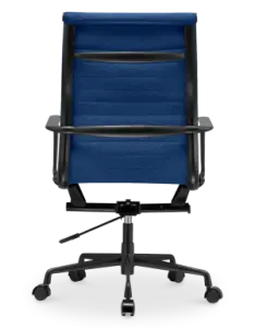 Cavel CD 119 Bureaustoel Blauw Linnen | Zwart Frame