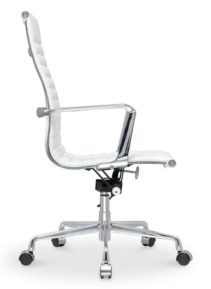 Cavel CD 119 Bureaustoel Wit Leer Cavel CD 119 Bureaustoel Wit Leer