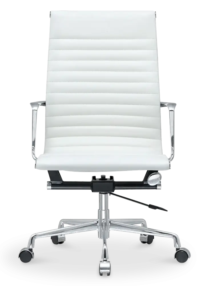 Cavel CD 119 Bureaustoel Wit Leer Cavel CD 119 Bureaustoel Wit Leer