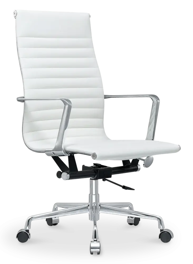Cavel CD 119 Bureaustoel Wit Leer Cavel CD 119 Bureaustoel Wit Leer