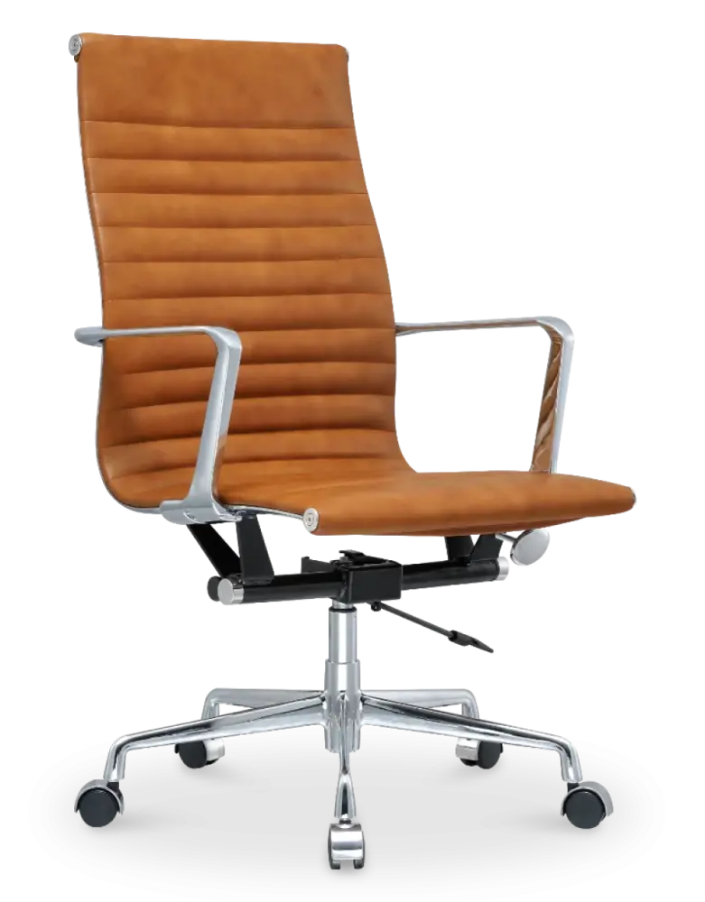 Cavel CD 119 Bureaustoel Cognac Leer Cavel CD 119 Bureaustoel Cognac Leer