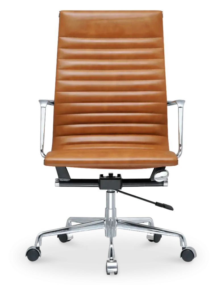 Cavel CD 119 Bureaustoel Cognac Leer Cavel CD 119 Bureaustoel Cognac Leer