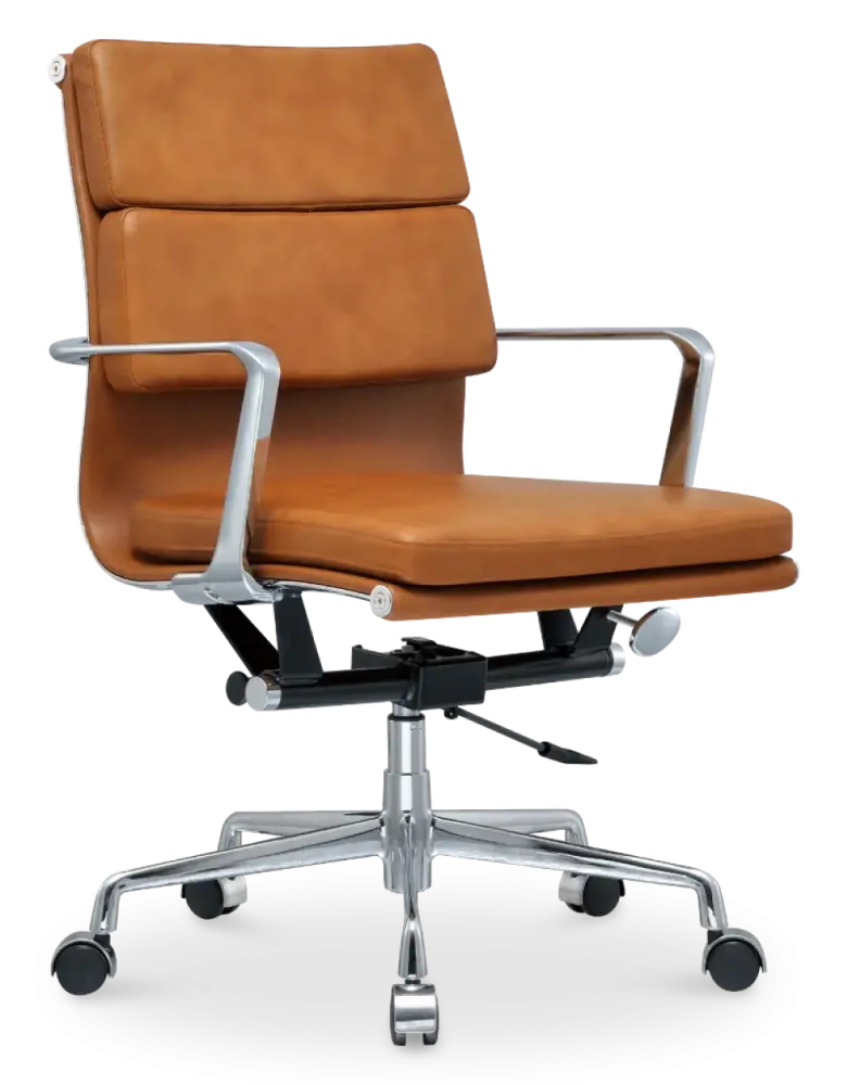Cavel CD 217 Softpad Bureaustoel Cognac Leer