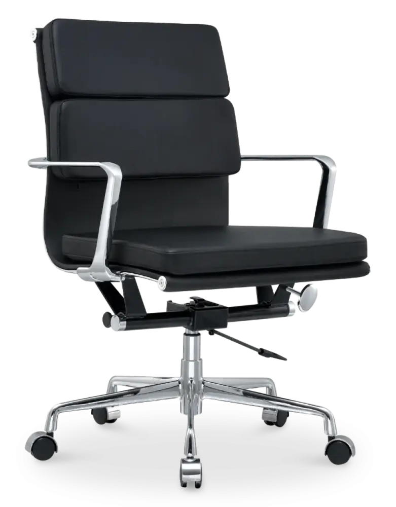 Cavel CD 217 Softpad Bureaustoel Zwart Leer Cavel CD 217 Softpad Bureaustoel Zwart Leer