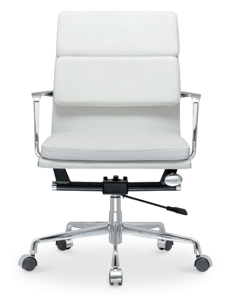 Cavel CD 217 Softpad Bureaustoel Wit Leer