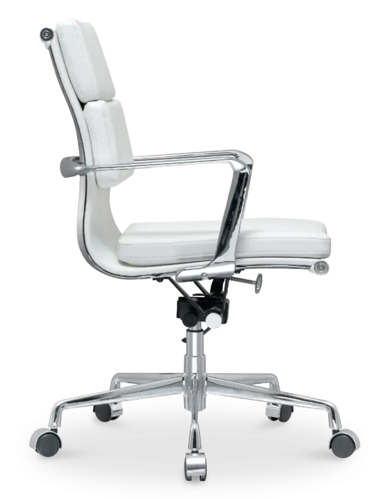 Cavel CD 217 Softpad Bureaustoel Wit Leer