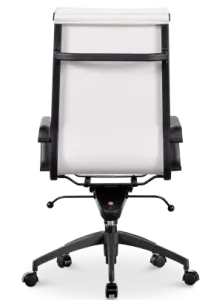 Diamond Softpad Bureaustoel Wit | Hoge Rug