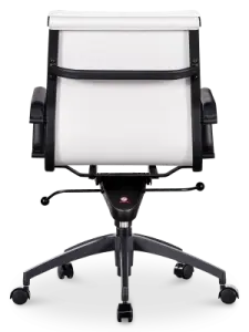 Diamond Softpad Bureaustoel Wit | Lage Rug