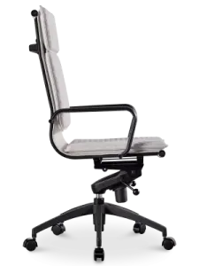 Diamond Softpad Bureaustoel Wit | Hoge Rug