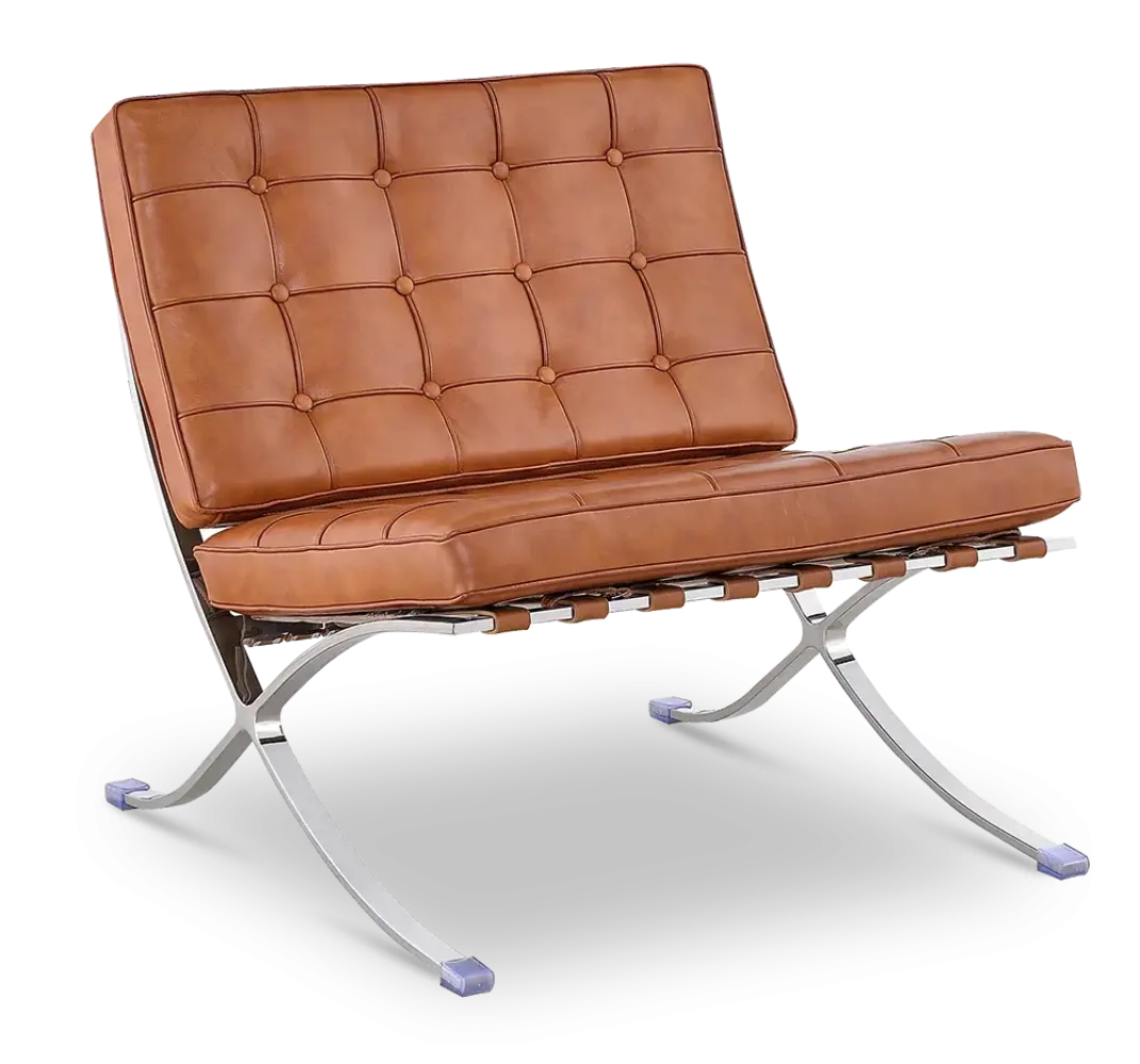 Paviljoen Chair Luxe Volleer Cognac/Bruin