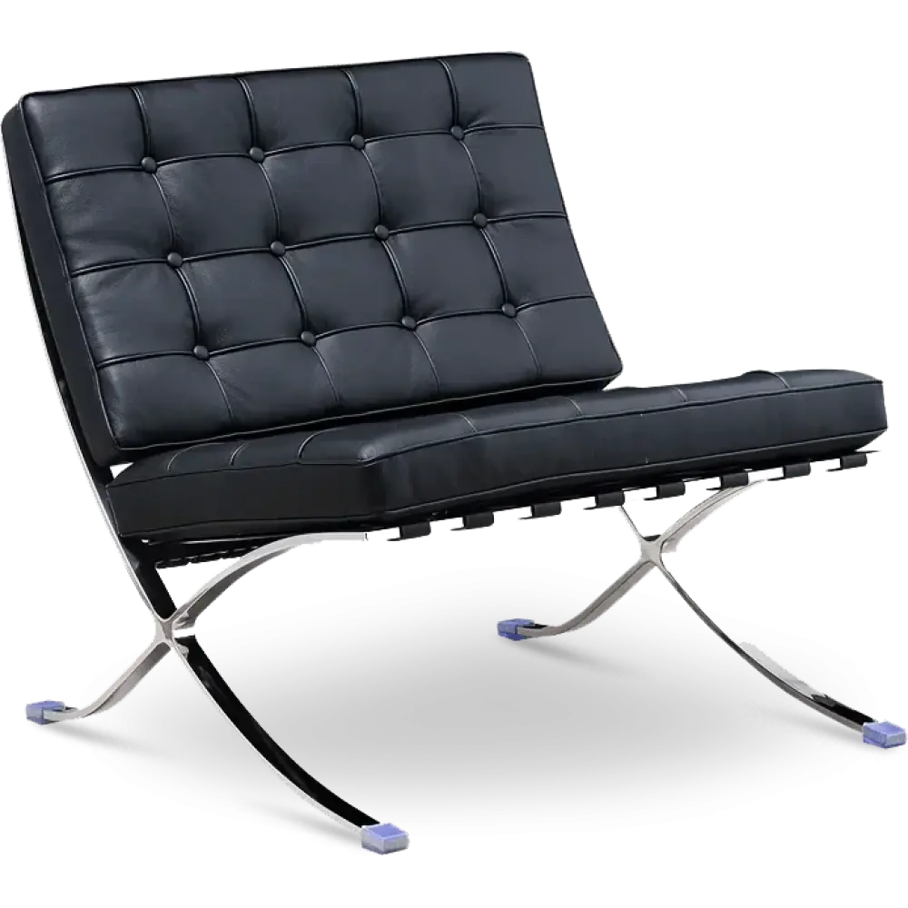 Barcelona Chair Luxe Volleer Zwart
