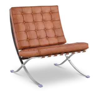 Paviljoen Chair XL Cognac/Bruin Leer