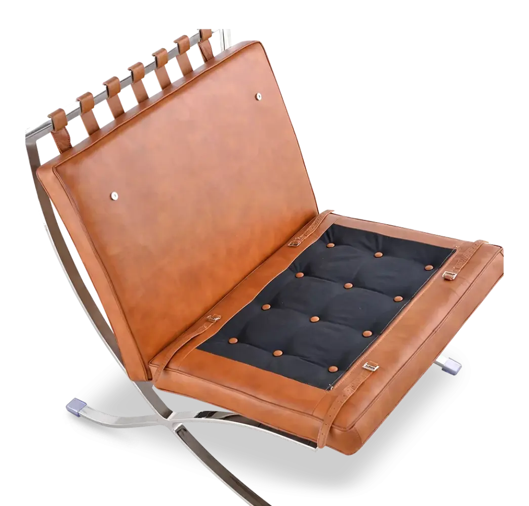 Paviljoen Chair XL Cognac/Bruin Leer Paviljoen Chair XL Cognac/Bruin Leer