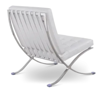 Paviljoen Chair XL Wit Leer