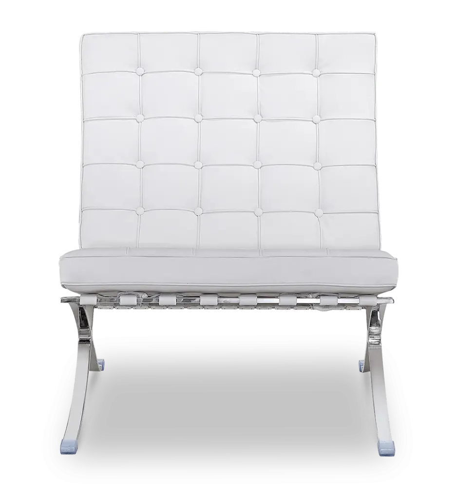 Paviljoen Chair XL Wit Leer Paviljoen Chair XL Wit Leer
