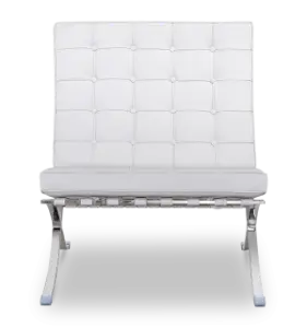 Paviljoen Chair XL Wit Leer