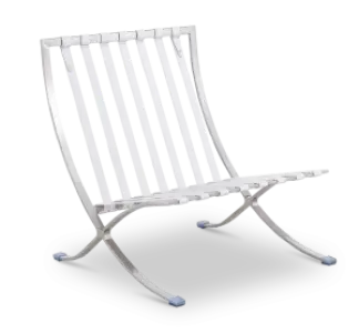 Paviljoen Chair XL Wit Leer