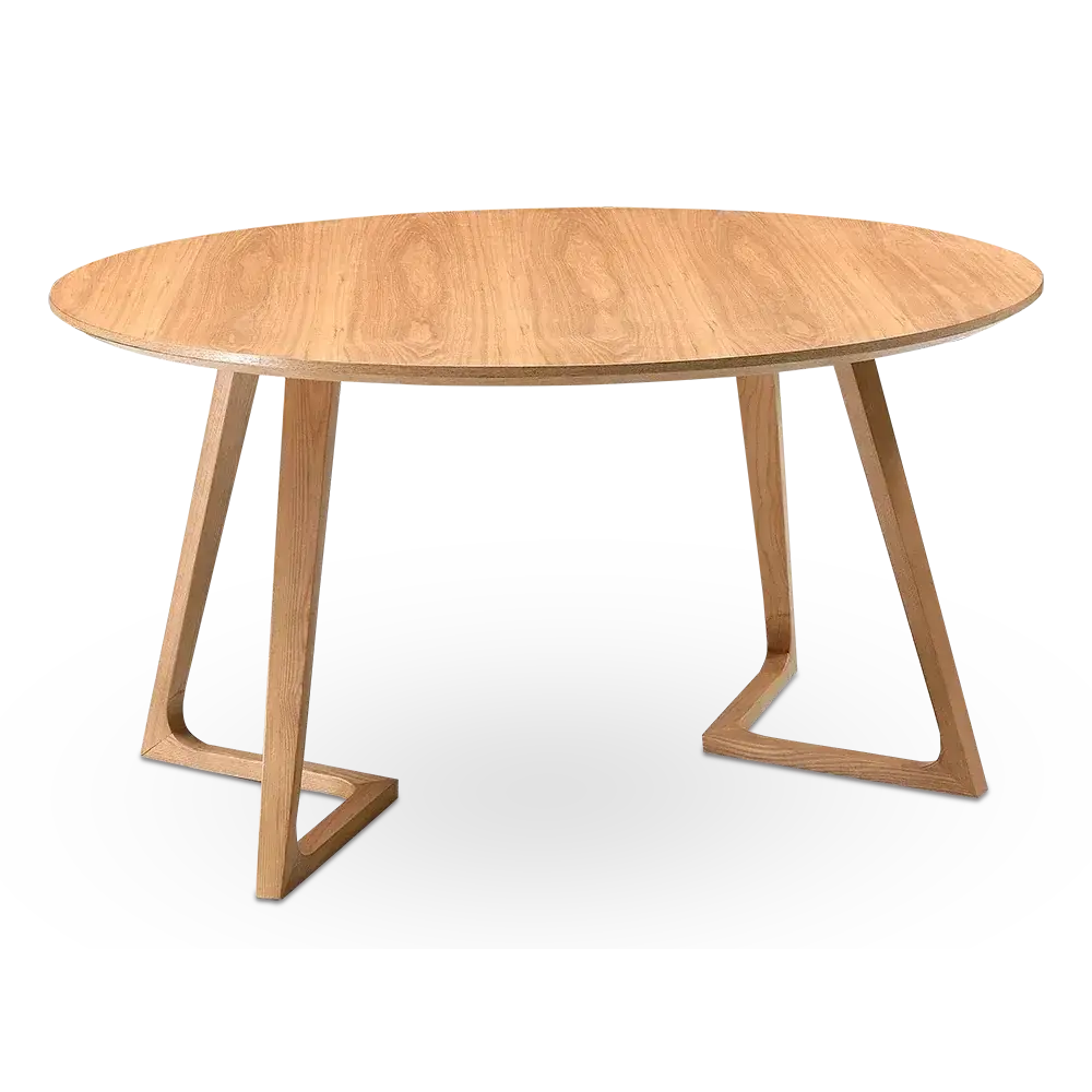 specificaties Jensen eettafel rond essen finish