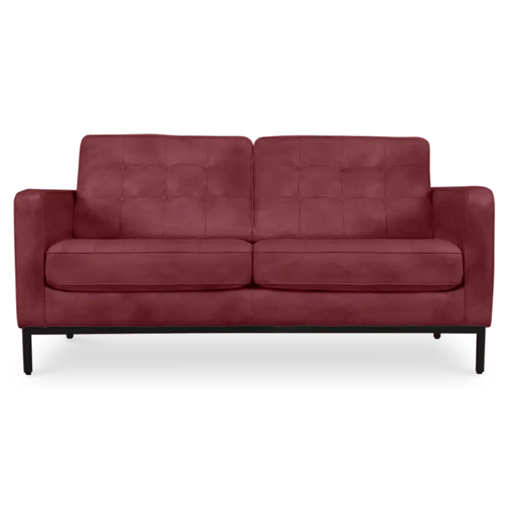 specificaties Italo 2 zits rood velvet   