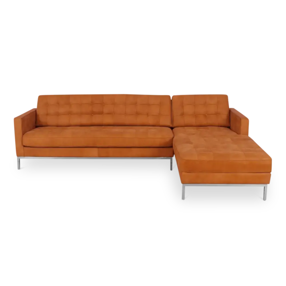 specificaties Italo hoek links cognac leer 