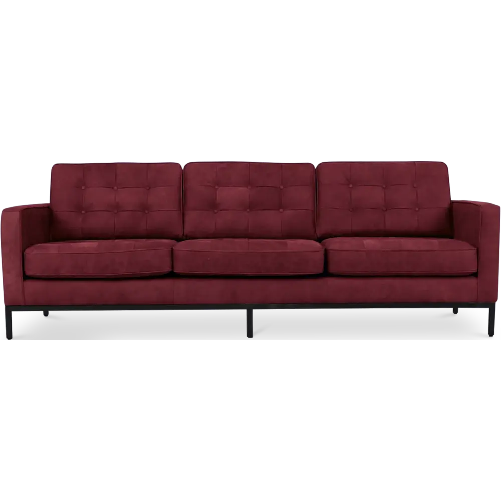 specificaties Italo 3 zits rood velvet    