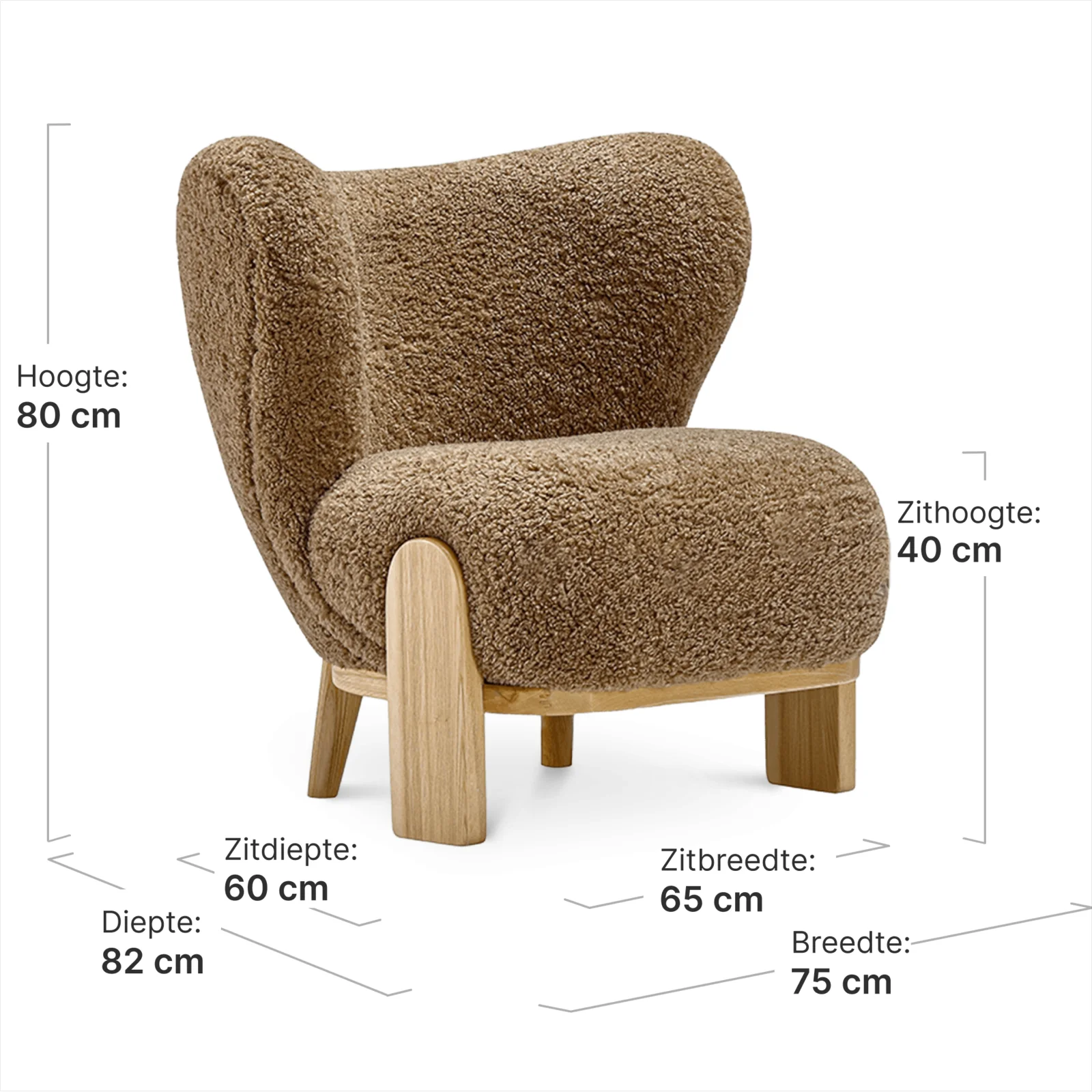 Little Kita Fauteuil Bruin | Essen Pootjes