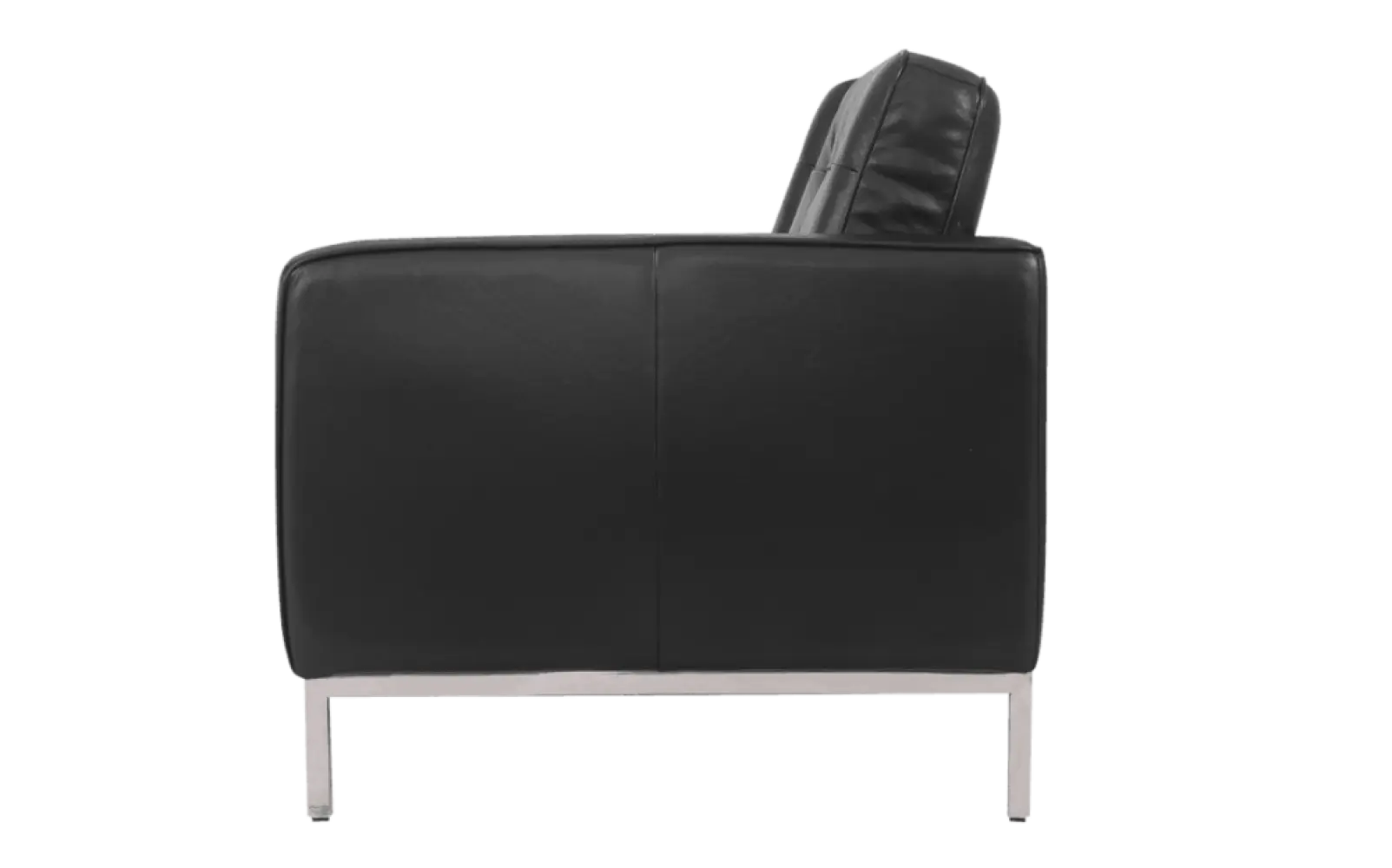 Florence Knoll Twee Zits Zwart Leer