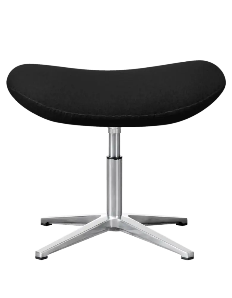 Flegg Ottoman / Hocker Zwart Kasjmier