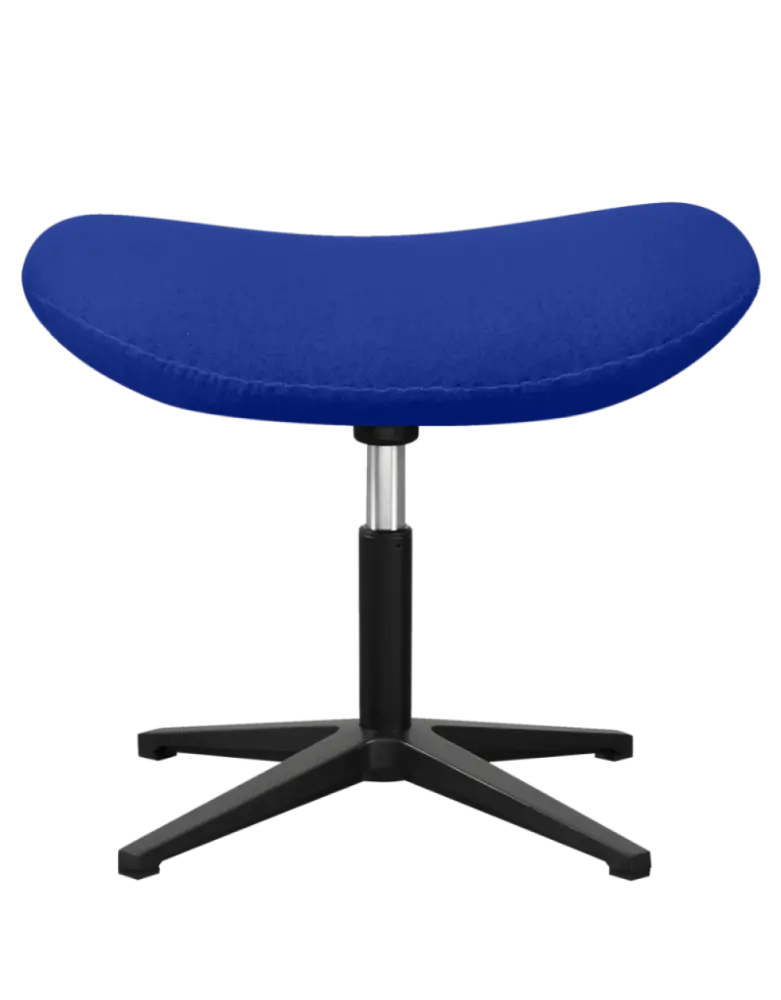 Flegg Ottoman / Hocker Blauw Kasjmier