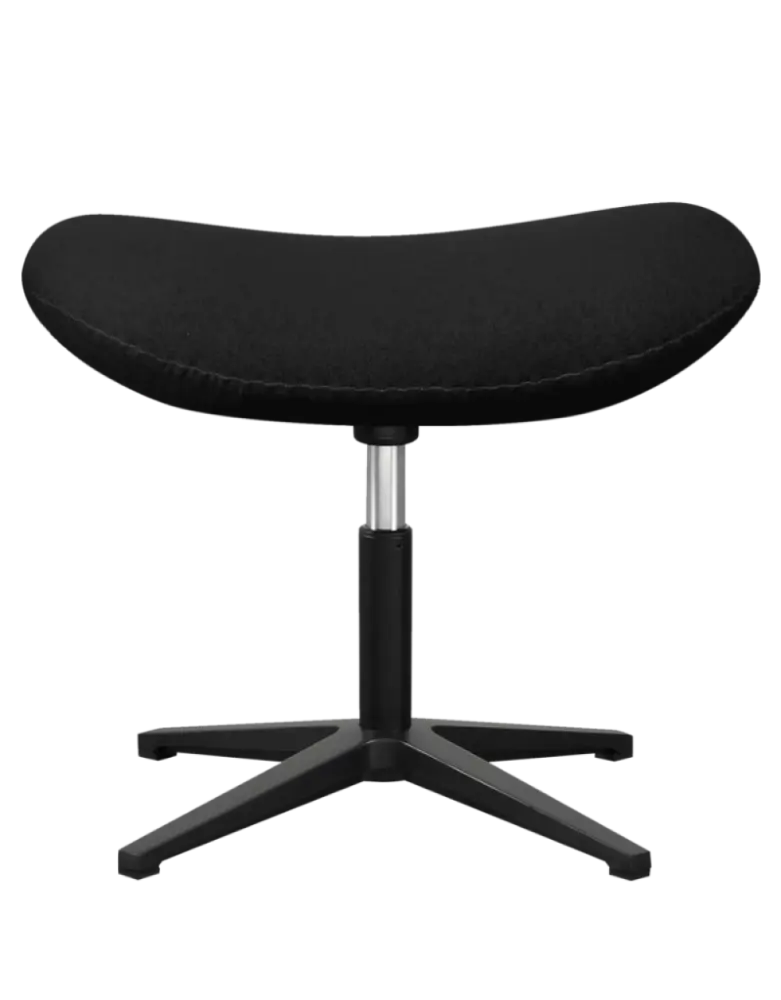 Flegg Ottoman / Hocker Zwart Kasjmier