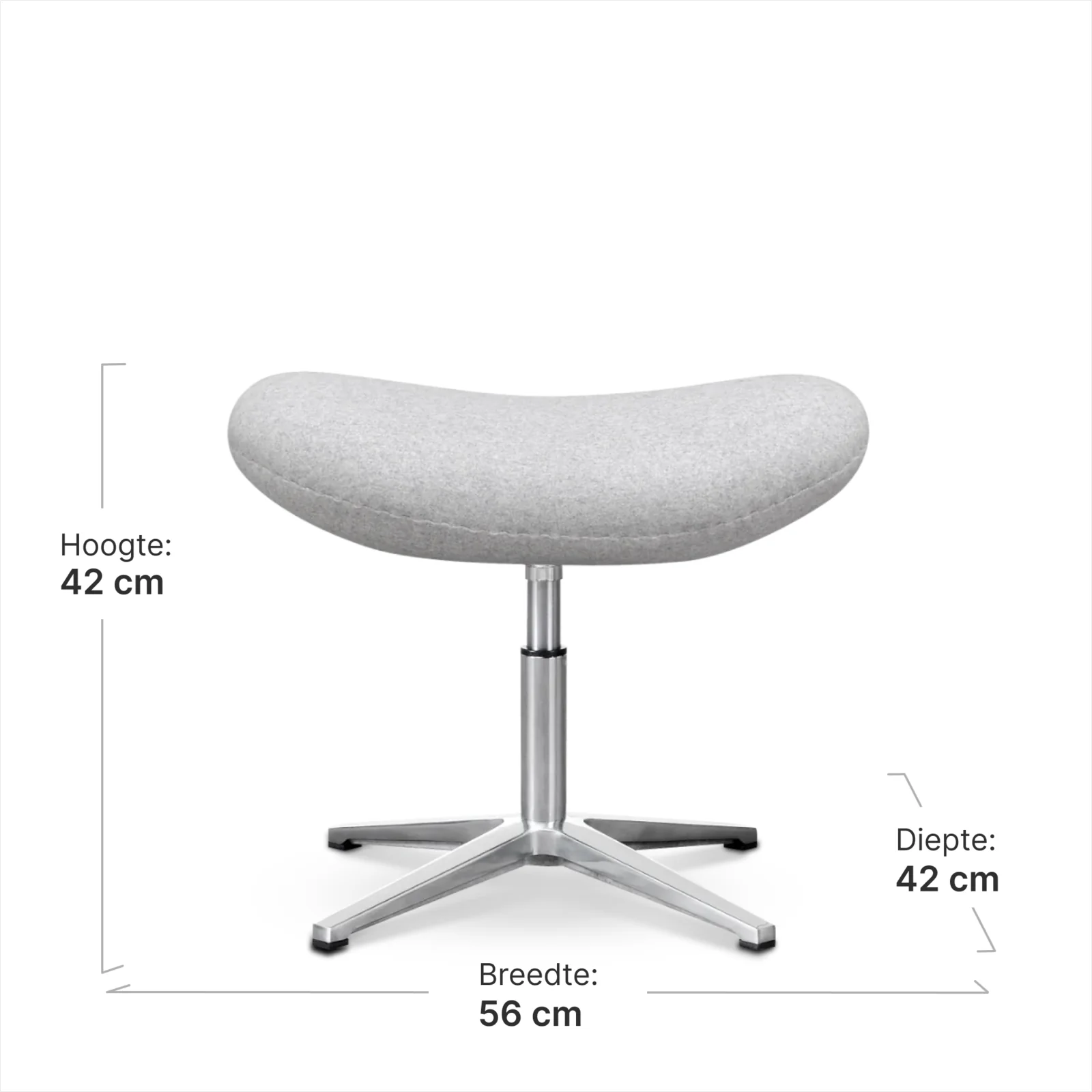 Flag Chair Licht Grijs Kasjmier
