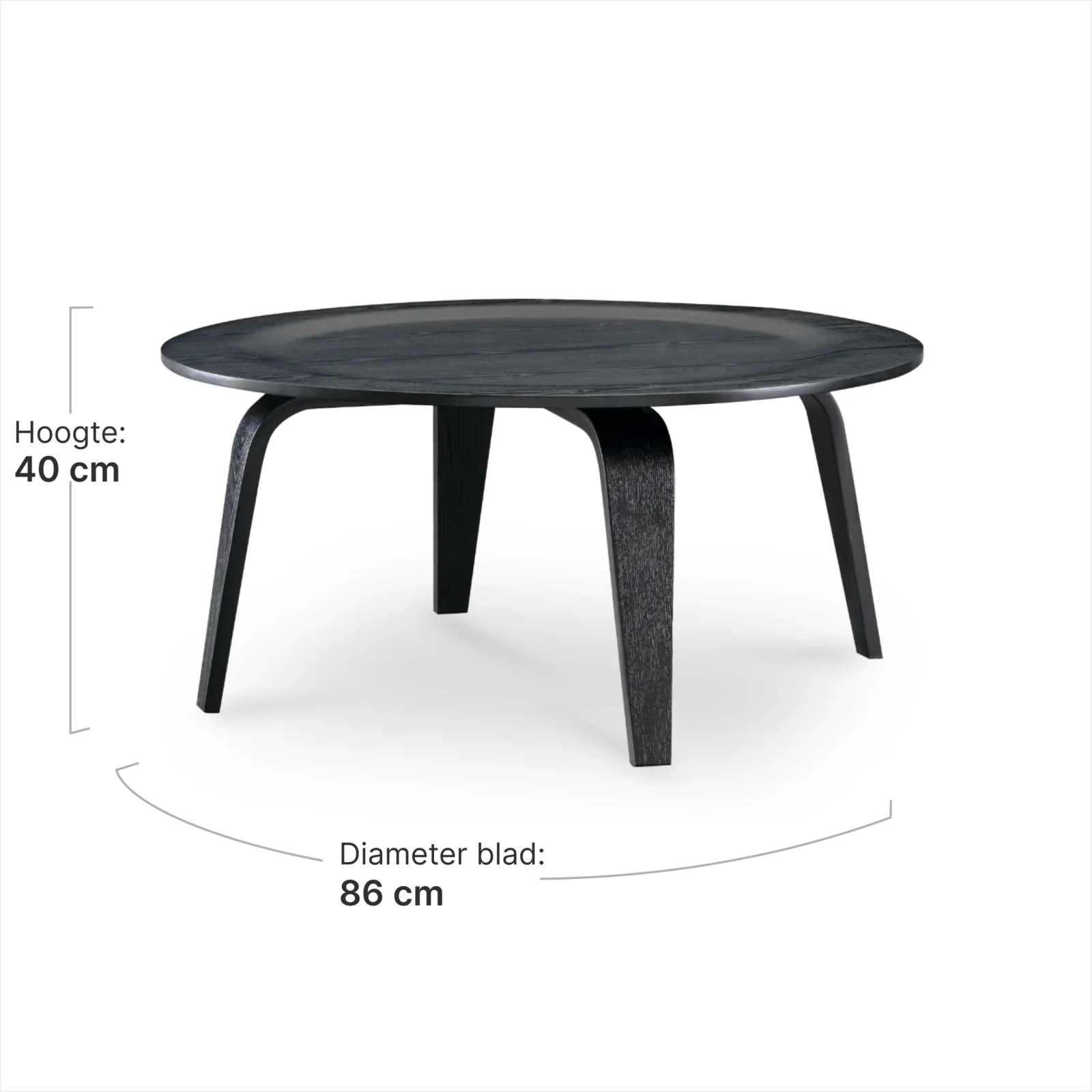 Salontafel Scandi | Zwart Essen