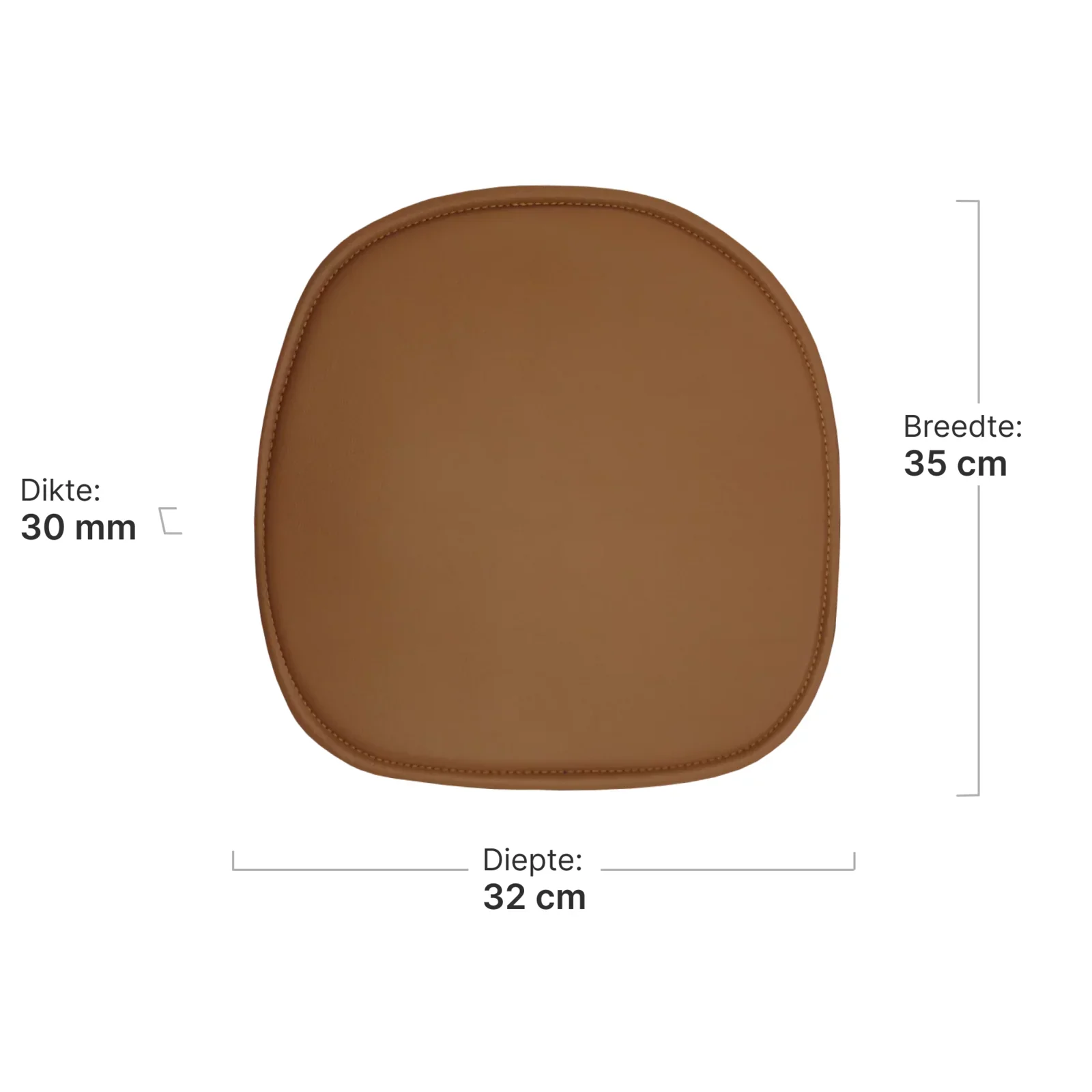 Eames Chair Seatdot / Zitkussen Bruin