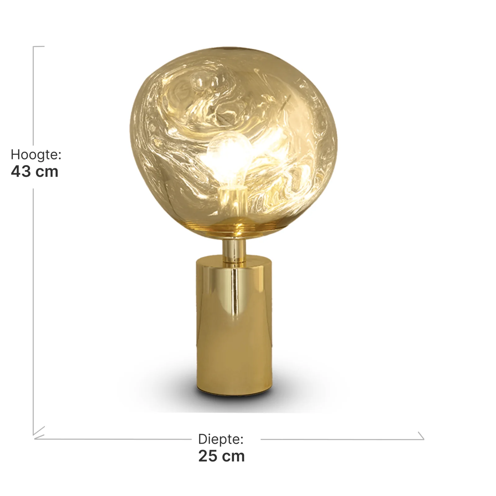 Tafellamp Blobby | Goud